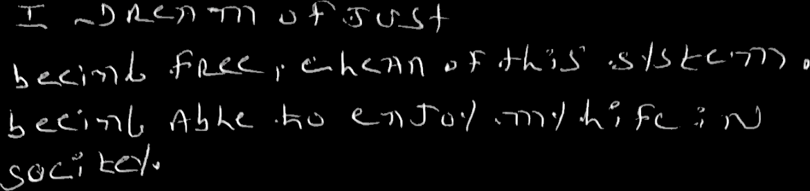 I’ve been doing time since Jan 83. This bit is not my first. I’ve been in seg when it was alot better. Now its like they try to break you mentally. ...I dream of just being free, clean of this system. Being able to enjoy my life in society.